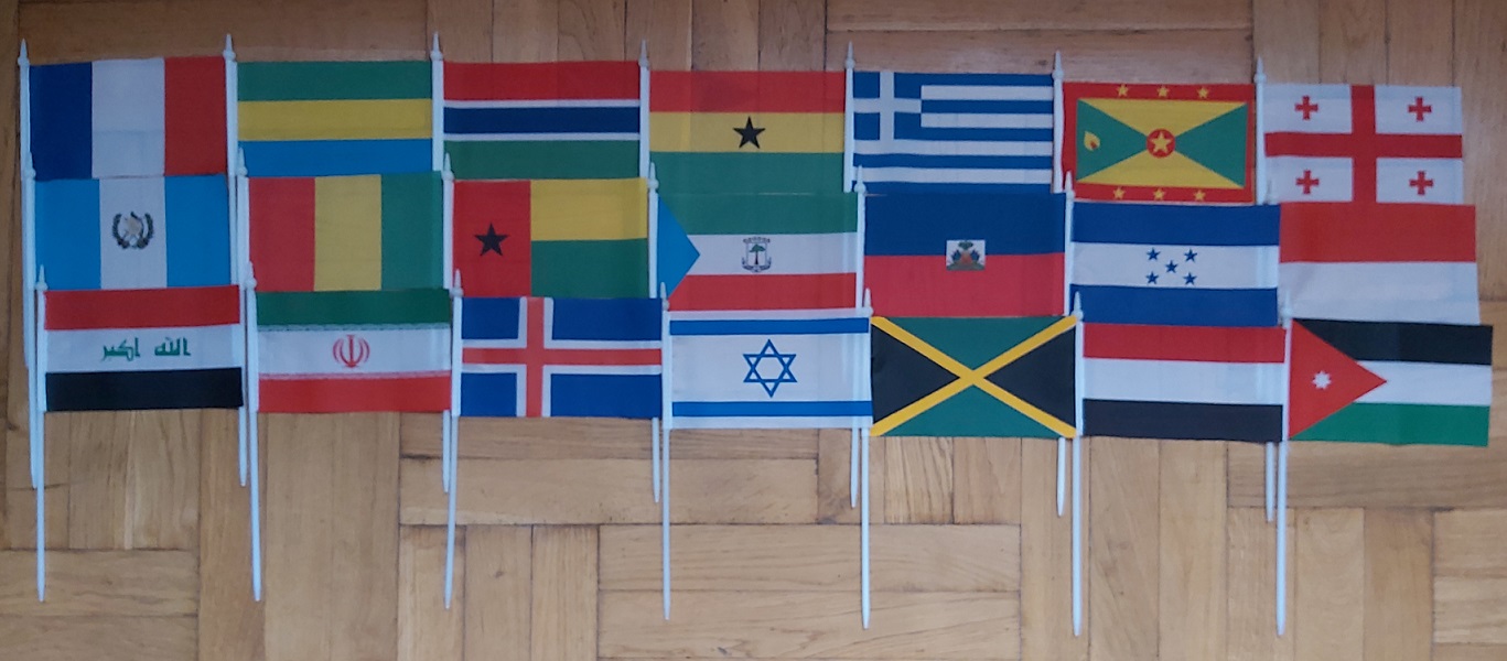 Flagi państw świata – lipiec 2023